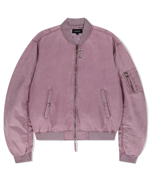 Mahagrid Overdyed MA-1 Jacket in Pink