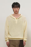 General Idea UNISEX Crochet Hooded Knit