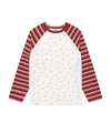 Cavish Striped Star Raglan Long Sleeve Tee