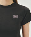 Marithé François Girbaud W ANTIQUE CLASSIC LOGO SLIM CROP TEE red
