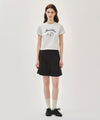 Marithé François Girbaud W LEMON GRAPHIC SLIM CROP TEE