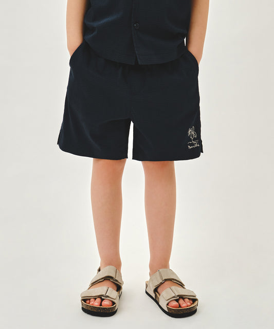 Marithé François Girbaud Kids Seersucker Shorts