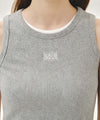 Marithé François Girbaud W RIBBON CLASSIC LOGO SLEEVELESS heather gray