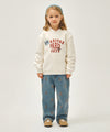 Marithé François Girbaud Kids Logo Patch Graphic Sweatshirt Ivory