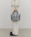 Marithé François Girbaud Classic Logo Matt Metallic Padding Bag Ivory