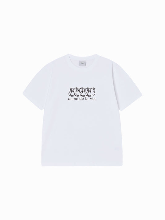 ADLV Multi AC Bear Face Logo Short Sleeve T-Shirt