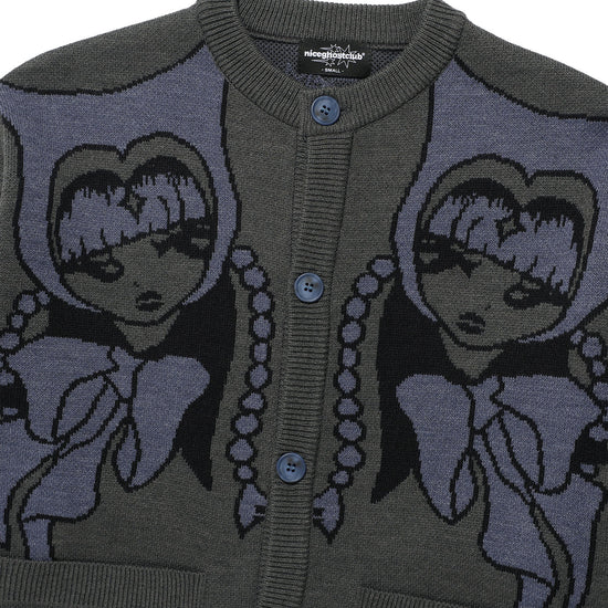 Nice Ghost Club Devil Girl Knit Cardigan
