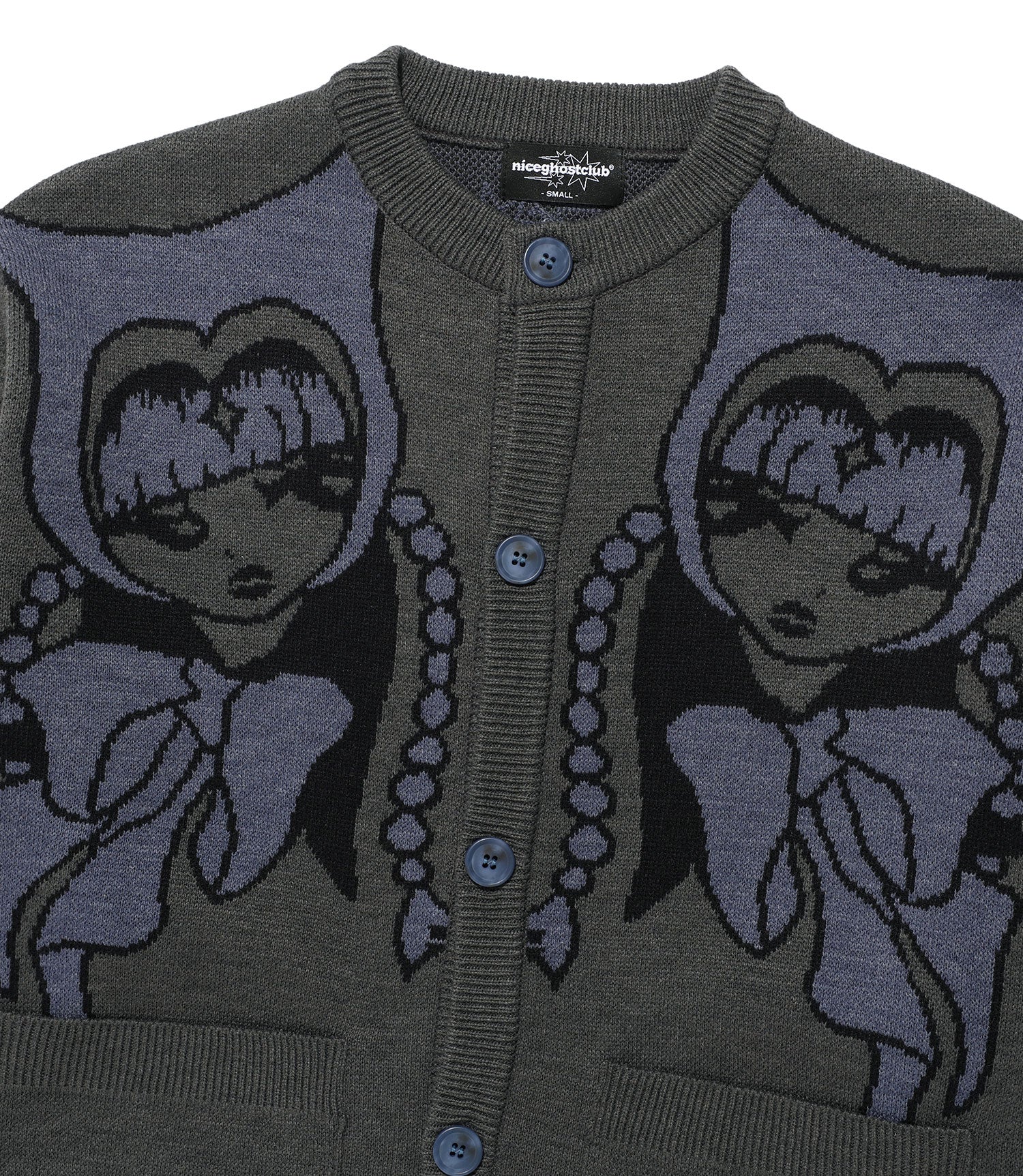 Nice Ghost Club Devil Girl Knit Cardigan