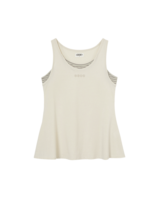 AEAE Stripe Layered Sleeveless
