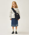Marithé François Girbaud Kids Bear Classic Logo 2-Way Sling Bag Ivory