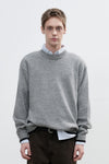 General Idea MAN Neps Crew Neck Pullover [GREY]
