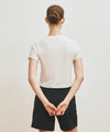 Marithé François Girbaud Marithé SPORT W CLASSIC LOGO CROP TEE navy