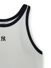 MLB Women's Basic Ringer Crop Sleeveless T-shirt