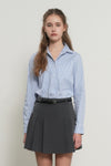 General Idea WOMAN Classic Stripe Rivet Shirt