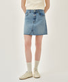 Marithé François Girbaud W RAW EDGE DENIM MINI SKIRT