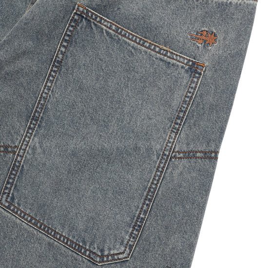 Nice Ghost Club Layered Mesh Denim Shorts