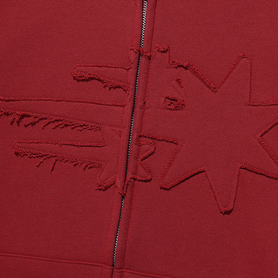 Nice Ghost Club 3Star Logo Zip Hoodie