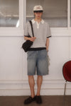 General Idea MAN Wide Bermuda Denim Pants