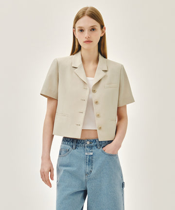 Marithé François Girbaud W HALF SLEEVE JACKET