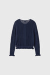 General Idea WOMAN Boucle Punching Ruffle Cardigan