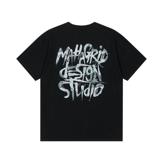 Mahagrid Paisley Slash Logo Tee