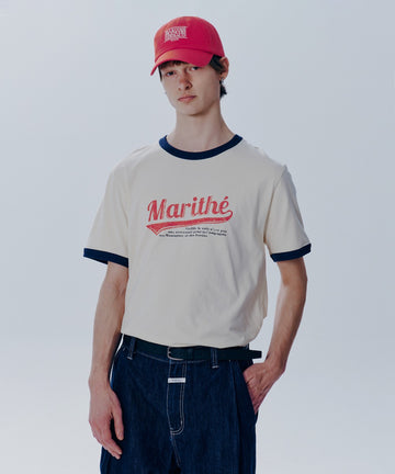 Marithé François Girbaud Vintage Baseball Ringer Tee