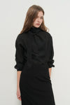 General Idea WOMAN Silky Scarf Blouse