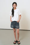 General Idea UNISEX Temperature Cut Cooling Logo Short Sleeve T-Shirt [WHITE]