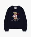 Marithé François Girbaud Kids Ski Bear Knit Pullover