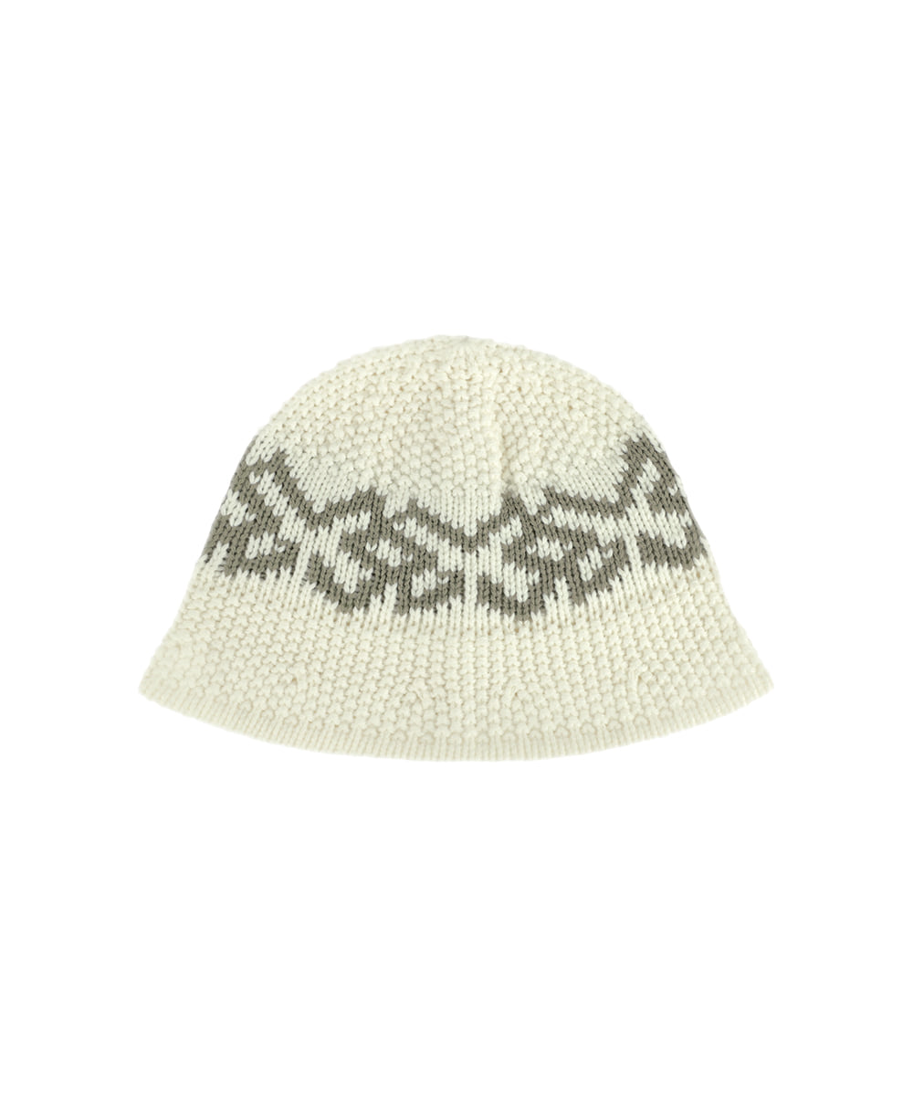 Mahagrid M Logo Knit Bucket Hat