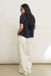 General Idea WOMAN Round Collar Puff Blouse