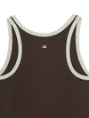 MLB Women's Basic Ringer Ribbed Sleeveless Ops