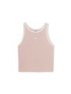 MLB Women's Basic Ringer Crop Sleeveless T-shirt