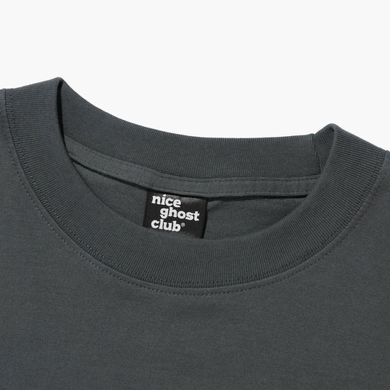 Nice Ghost Club Heavenly Bear Angel Big Big Tee [Charcoal]