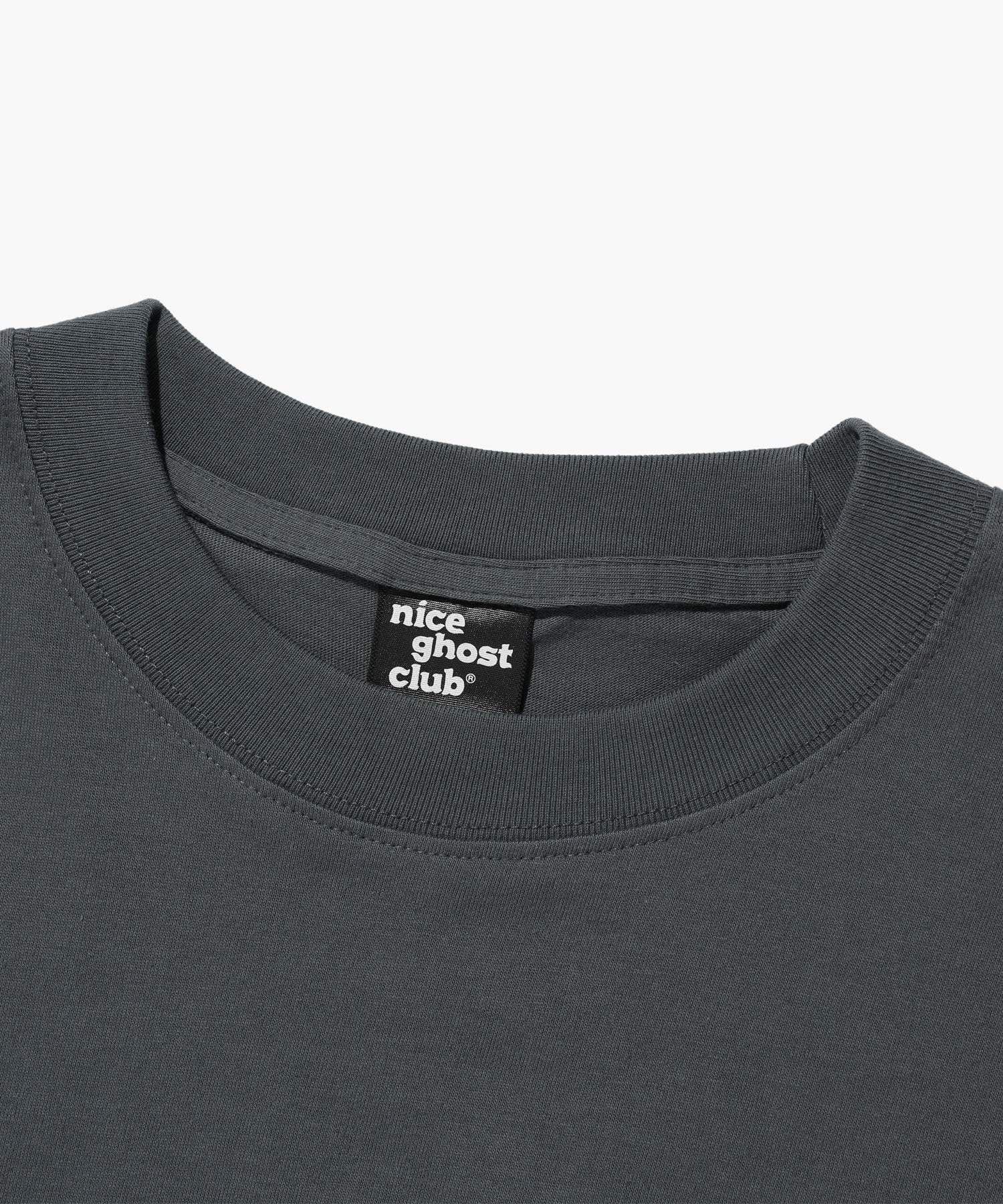 Nice Ghost Club Heavenly Bear Angel Big Big Tee [Charcoal]