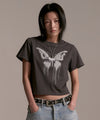 Mahagrid Butterfly Goth Crop Tee