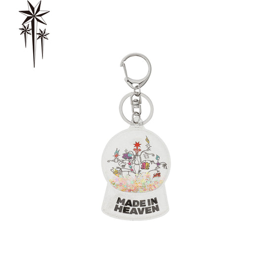 Nice Ghost Club Heaven Sculpture Snowball Key Chain [White]