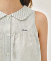 Marithé François Girbaud W ROUND COLLAR SLEEVELESS BLOUSE