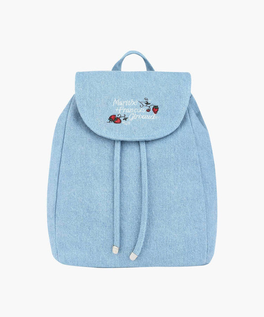 Marithé François Girbaud Kids W Denim Mini Backpack Light Blue