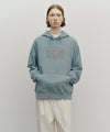Marithé François Girbaud Classic Logo Embroidery Hoodie (Brushed) Charcoal