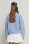 General Idea WOMAN Cotton Blend Raglan Knit Zip-Up