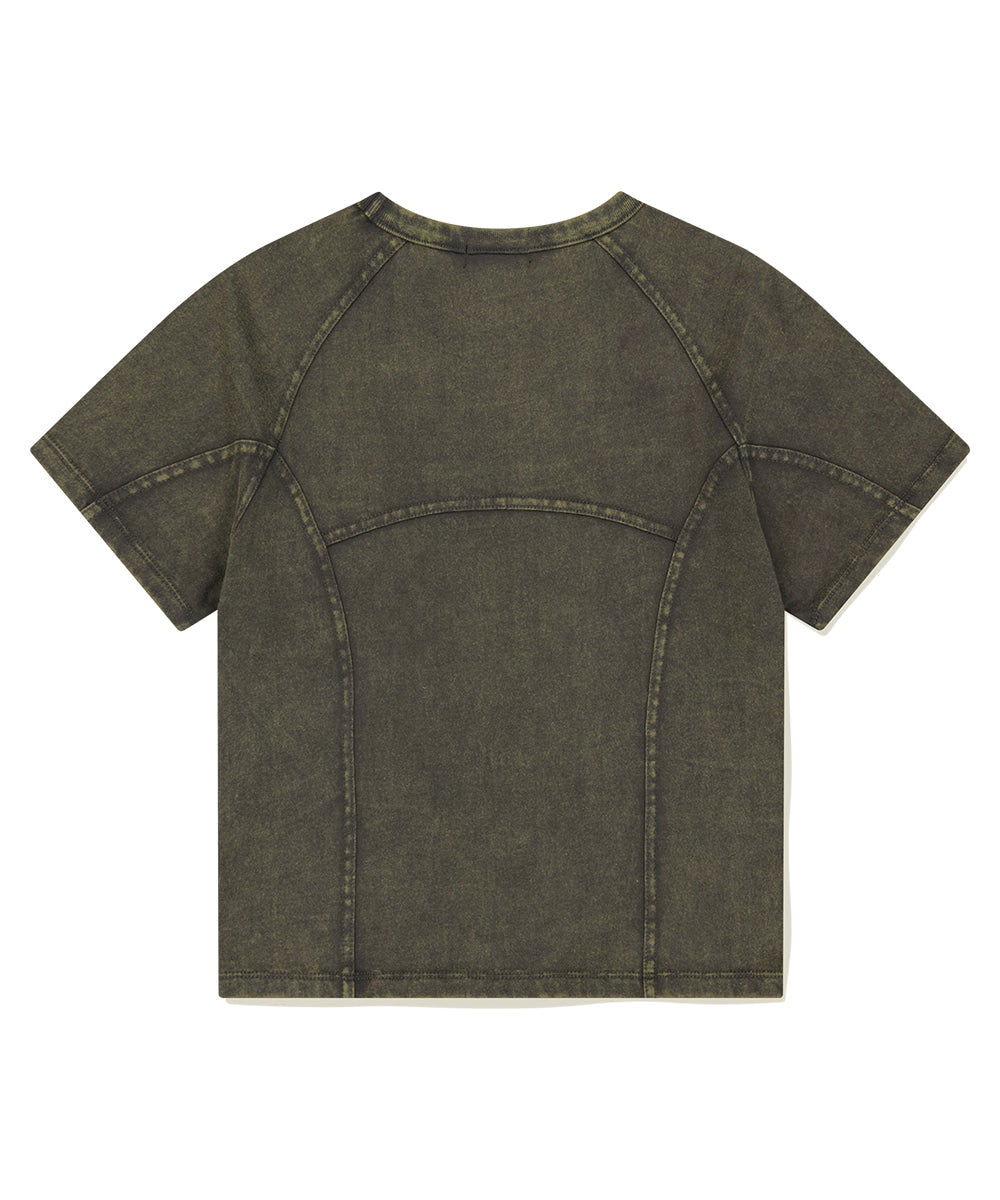 Mahagrid Washed Curved Tee