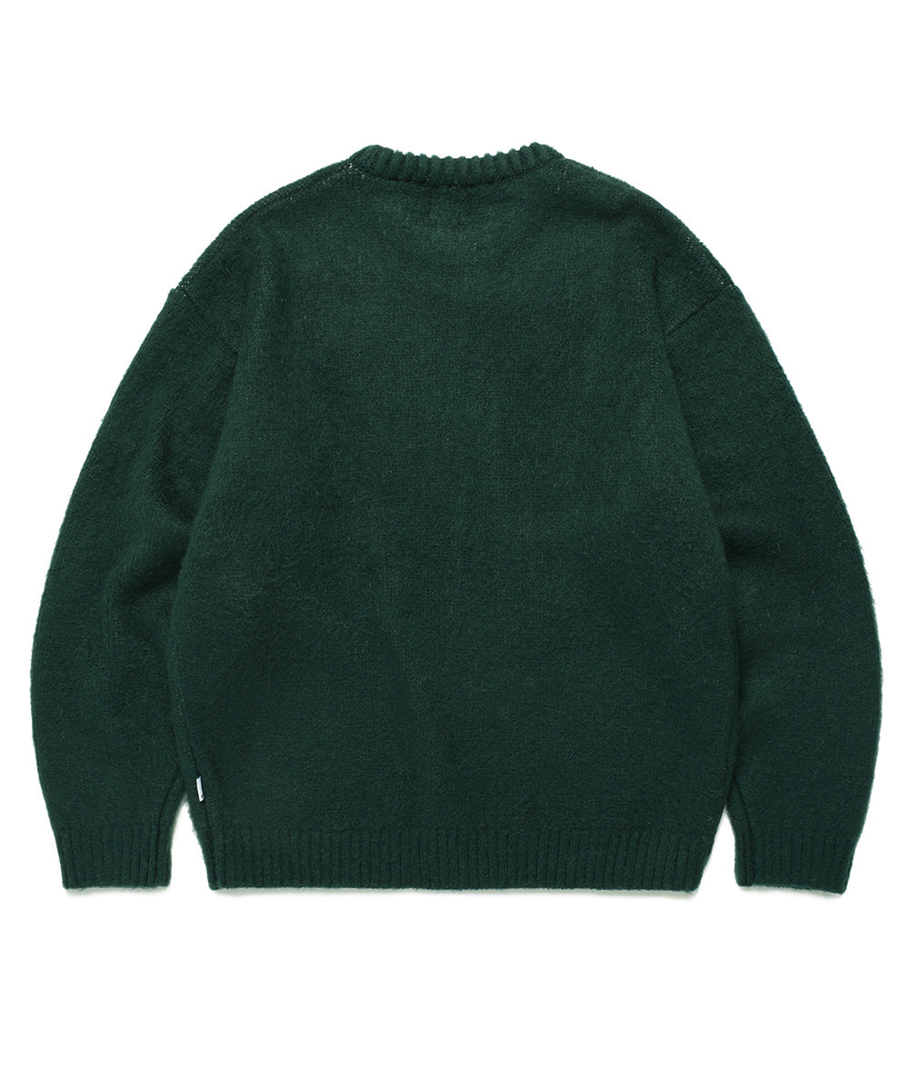 Cavish Brushed Seller Logo Knit Crewneck
