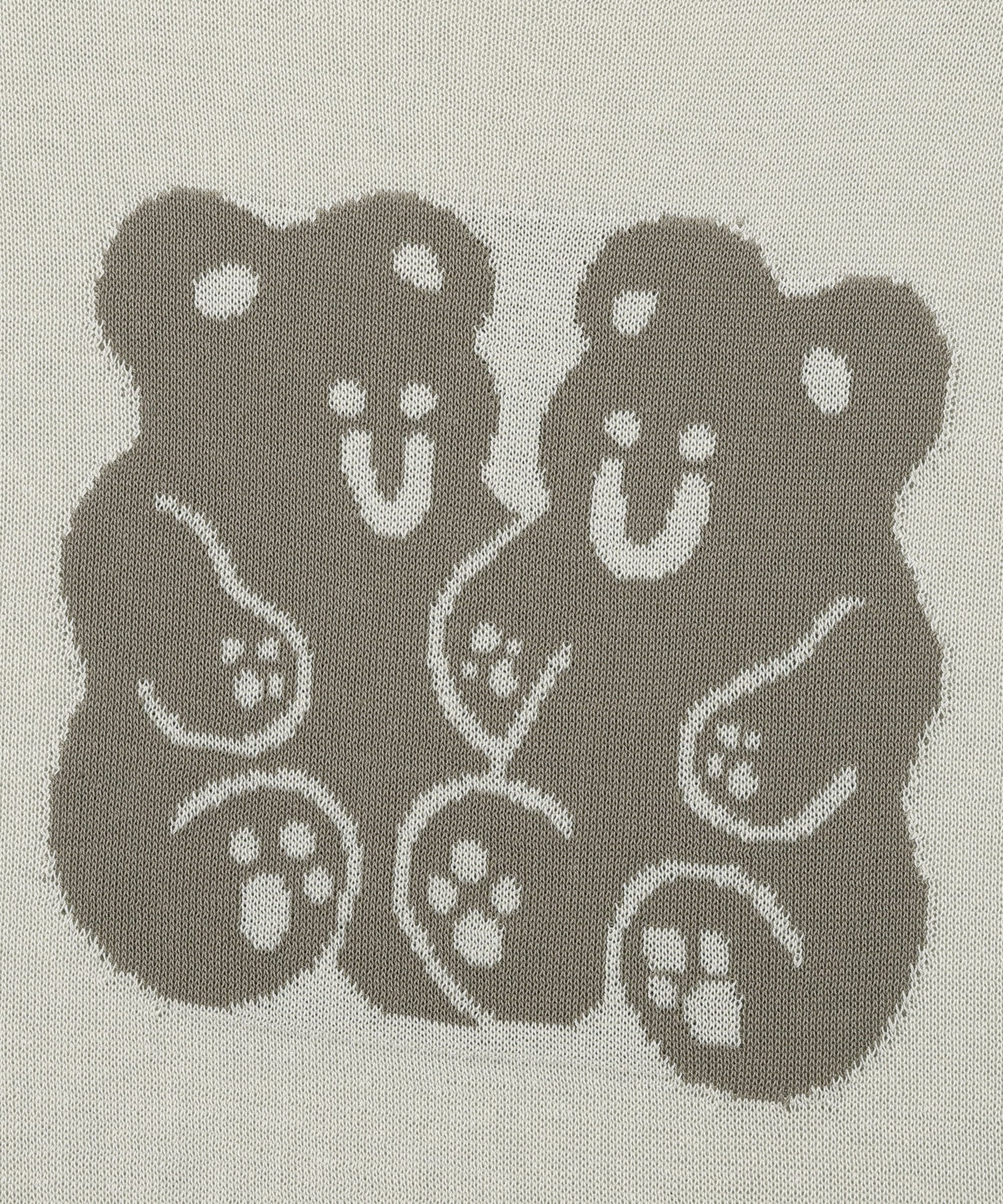 Nice Ghost Club Gummy Bear Summer Knit Half T-Shirt
