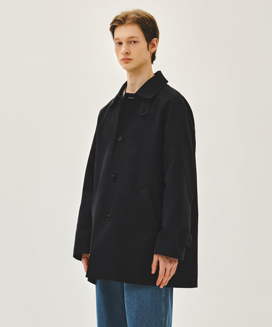 Marithé François Girbaud RAGLAN HALF TRENCH JACKET navy