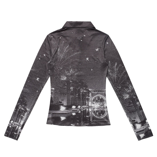 Cavish W Khalifa Printed Shirt