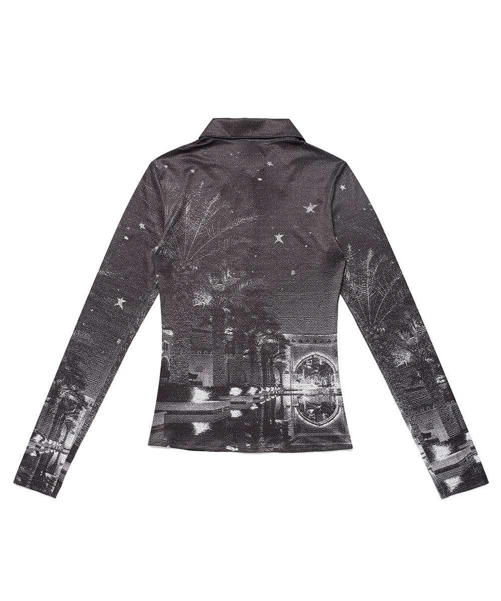 Cavish W Khalifa Printed Shirt