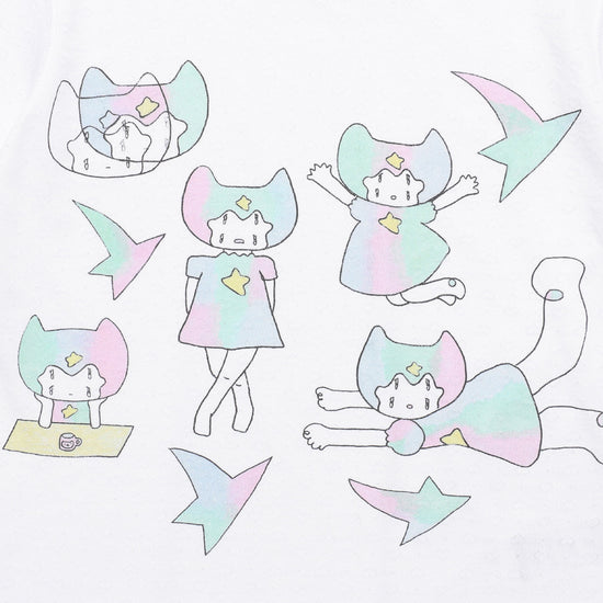 Nice Ghost Club Mimichan Stardust Foam Tee [White]