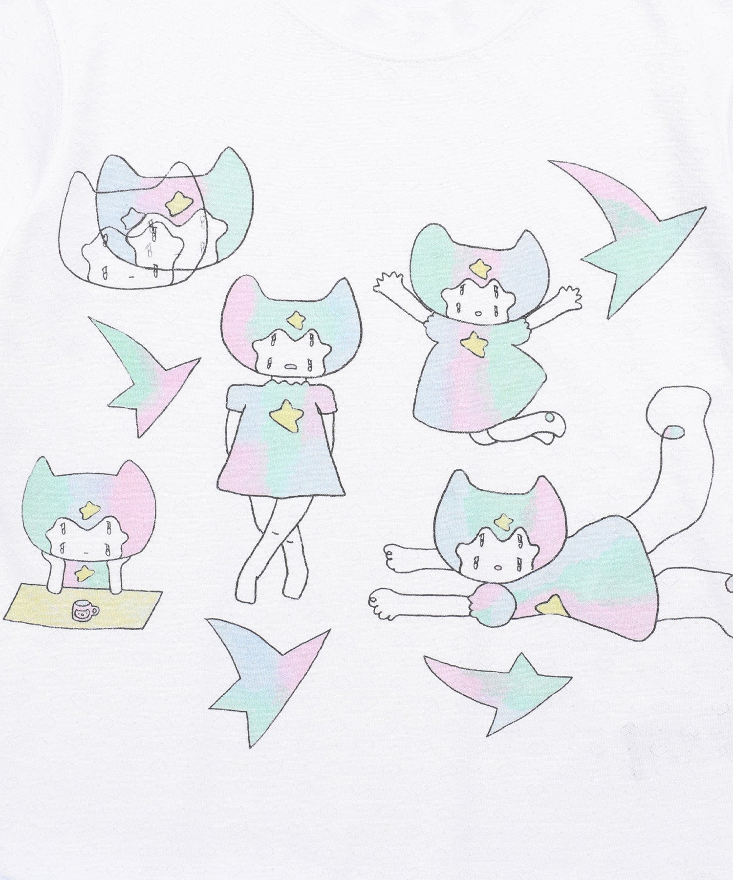 Nice Ghost Club Mimichan Stardust Foam Tee [White]