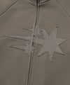 Nice Ghost Club 3 Stars Sweat Jersey Zip Up [Beige]